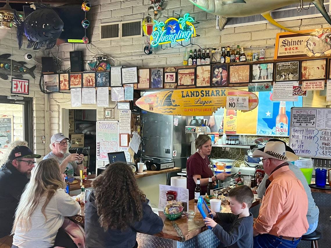 J&J Oyster Bar has a relaxed atmosphere inside a long-ago Taco Bell.