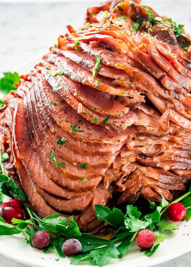 Crock-Pot Honey Mustard Glazed Ham