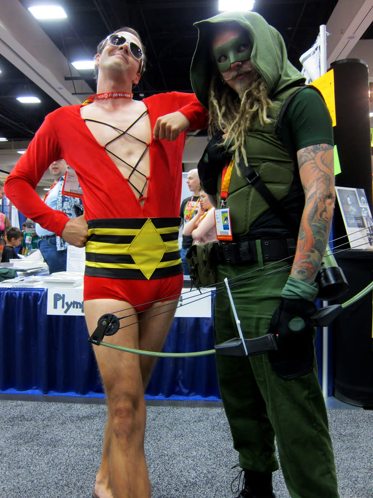 Plastic Man and Green Arrow - San Diego Comic-Con 2012 Costumes