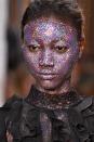 <p><strong>Trend: glitter bomb </strong></p><p>Society's obsession with glitter came to a head (literally) on the Giambattista Valli catwalk, where some models had their whole faces covered in pearlescent glitter masks by Val Garland. Mac's <a rel="nofollow noopener" href="https://www.maccosmetics.co.uk/product/13848/9618/products/makeup/face/multi-use/mixing-medium-shine" target="_blank" data-ylk="slk:Mixing Medium Shine;elm:context_link;itc:0;sec:content-canvas" class="link ">Mixing Medium Shine</a>, £16.50, was blended with <a rel="nofollow noopener" href="https://www.maccosmetics.co.uk/product/13840/505/products/makeup/eyes/eyeshadow/glitter?cm_mmc=GoogleBase-_-ShoppingFeed-_-Eyes-_-Eyeshadow&gclid=Cj0KCQiAuP7UBRDiARIsAFpxiRJPle7l7jU_Fx-tHGYWOpeUSBfhR-d6hdUrMQddM5C3_nss7EpWmsEaAtkxEALw_wcB&gclsrc=aw.ds&dclid=CI3s5ZDO2tkCFc1x4AodUQcGzg#/shade/Pink" target="_blank" data-ylk="slk:Glitter in Pink;elm:context_link;itc:0;sec:content-canvas" class="link ">Glitter in Pink</a>, £16.50, and Iridescent White, available this spring, using the D<a rel="nofollow noopener" href="https://www.maccosmetics.co.uk/product/13802/54008/products/brushes-tools/brushes/all-brushes/184s-duo-fibre-fan" target="_blank" data-ylk="slk:uo Fibre Fan Brush;elm:context_link;itc:0;sec:content-canvas" class="link ">uo Fibre Fan Brush</a>, £21. </p>