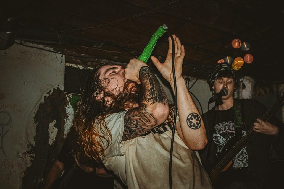 The scene inside one of three underground music venues in Newark, where bands from Delaware and the surrounding region perform secret shows for fans.