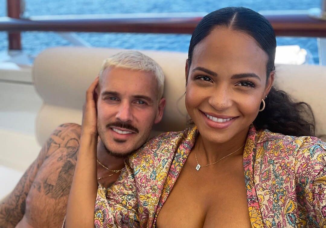 Christina Milian and boyfriend Matt Pokora for their birthdays