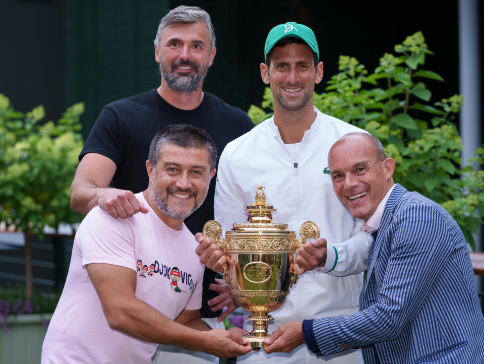 Novak Djokovic and Edoardo Artaldi.