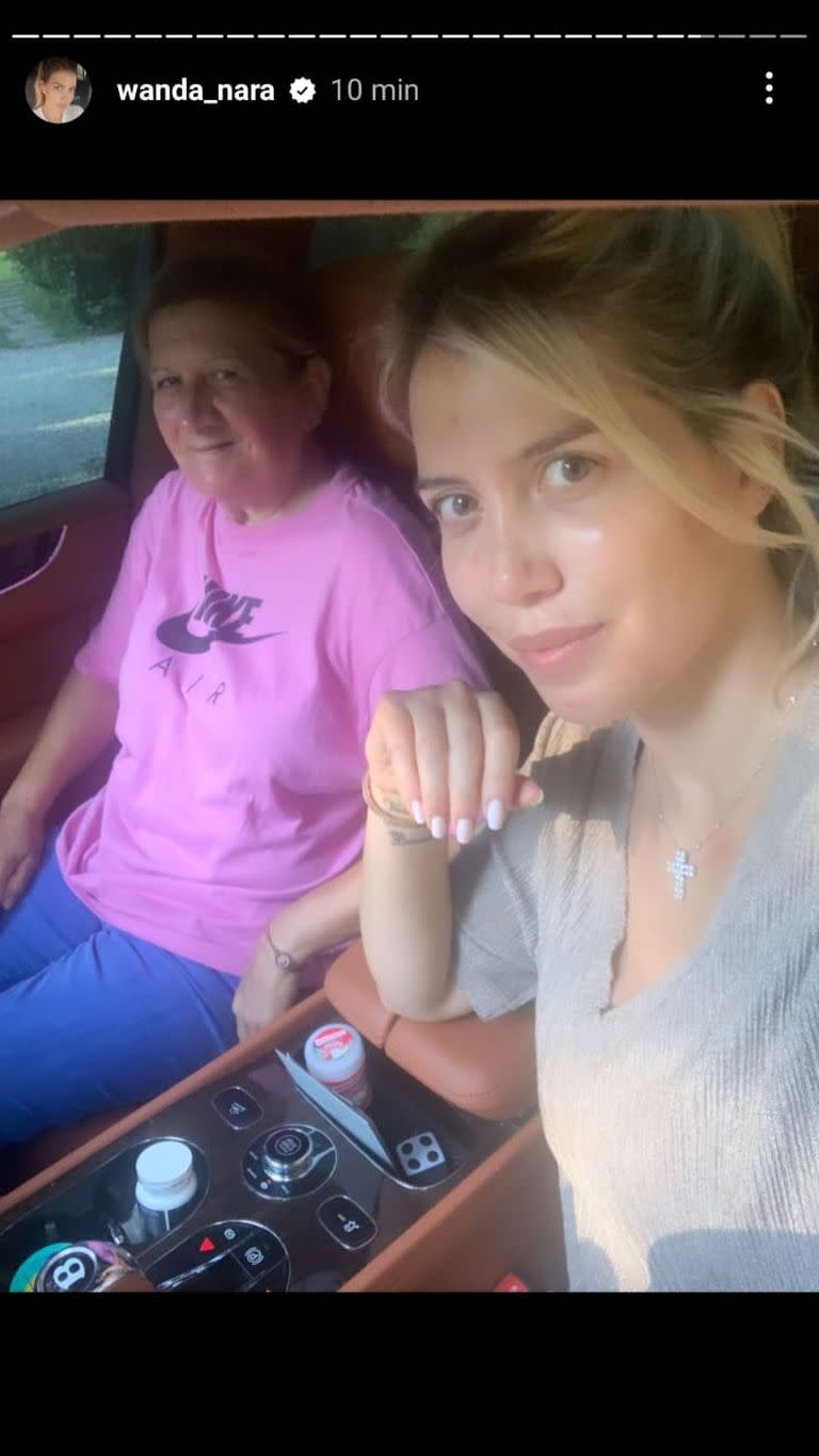 Wanda Nara junto a Carmen, su exempleada doméstica