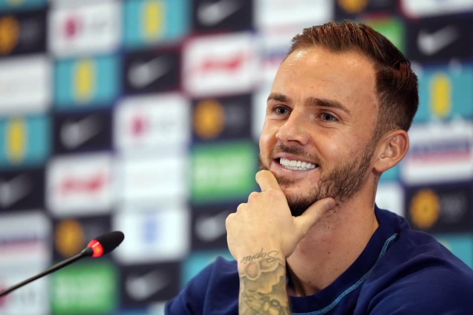 James Maddison is back in the England squad (Martin Rickett/PA) (PA Wire)