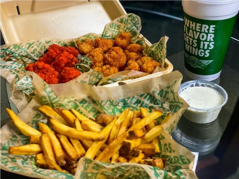 The best dipping sauce to drench your Wingstop wing in is their house-made ranch. Period. No ifs, ands, or buts. 