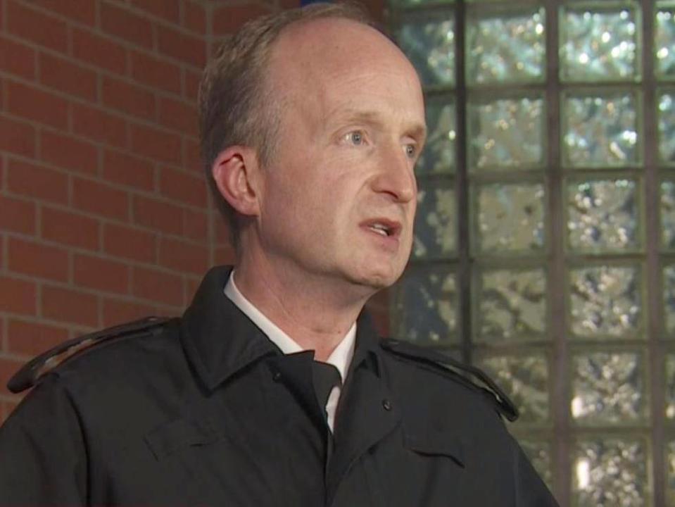 Chief Supt Wayne Miller, of Greater Manchester Police, speaks at a press conference (BBC)