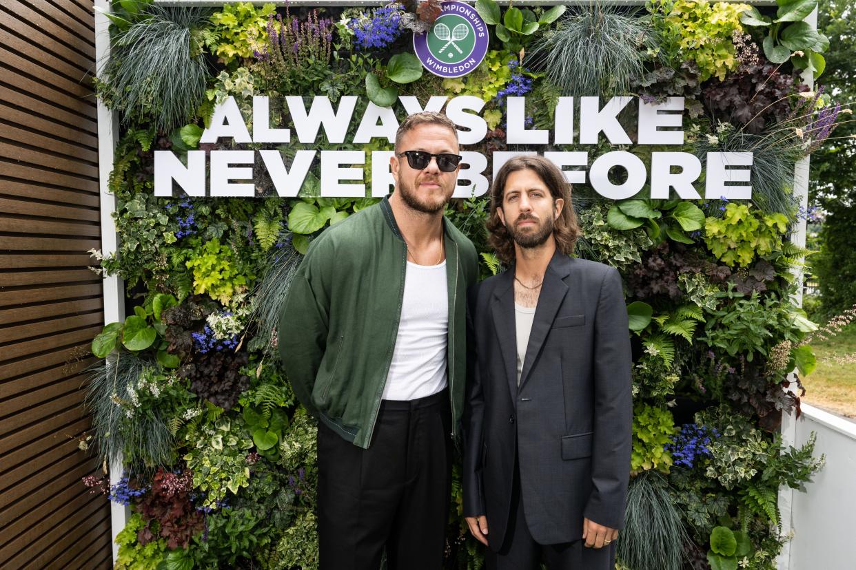Dan Reynolds, pictured here with bandmate Wayne Sermon, talked to People magazine about how he maintains a relationship with his Mormon family.