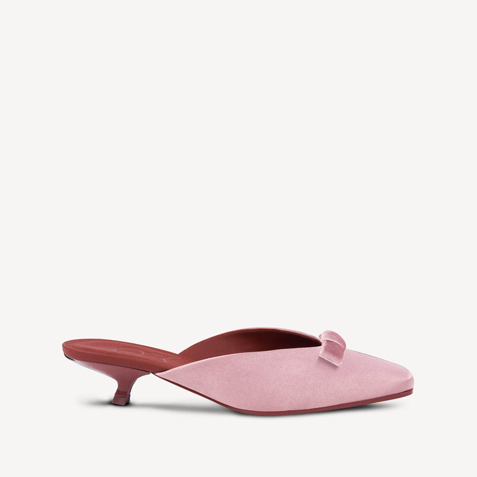 Charles Philip Milano's Elena satin ballerina