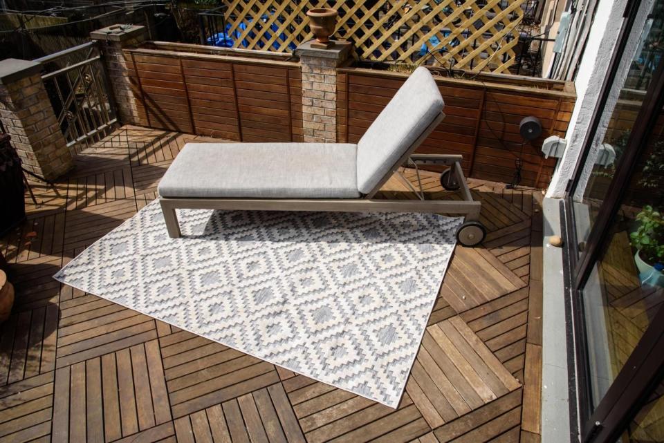 2) Samba Square Patio Area Rug