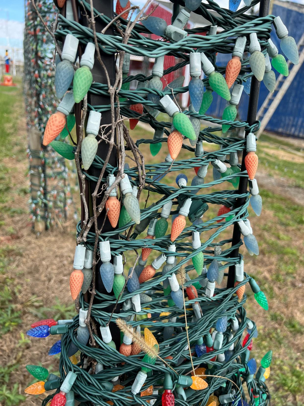 Lights are everywhere at the Christmas Ranch in Morrow.