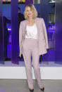 <p>Naomi Watts wears a lilac suit to the Hugo Boss Prize 2018 Artists Dinner at the Guggenheim Museum on Oct. 18, 2018, in New York City. (Photo: Getty Images) </p>