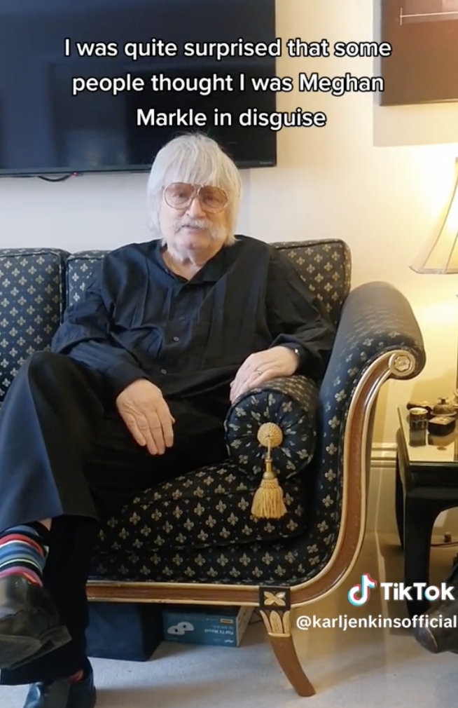 Screenshot from Karl Jenkins's TikTok