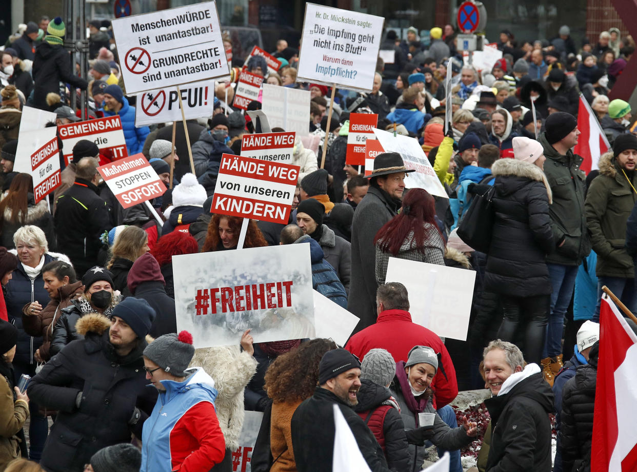 These countries are slapping the unvaccinated with fines and bans. (PHOTO: GERT EGGENBERGER/APA/AFP via Getty Images)