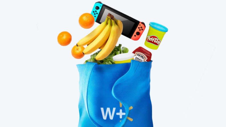 Walmart+ delivers groceries, tech, and more.