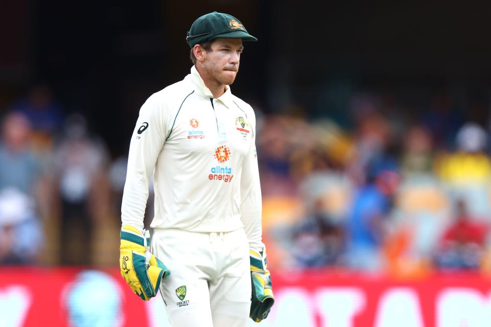 Tim Paine (pictured) standing at wicketkeeper for Australia.