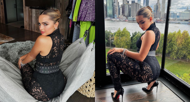 Addison Rae stuns fans in a lace bodysuit and Pandors jewelry