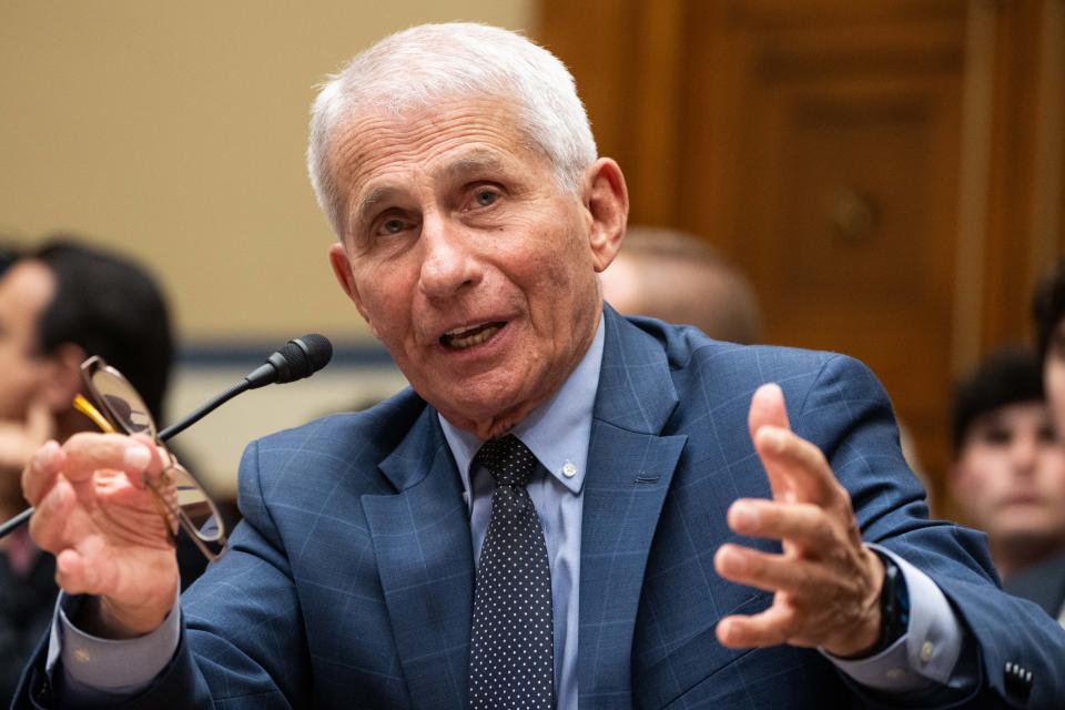Anthony Fauci, former director of the National Institute of Allergy and Infectious Diseases, testifies to the House Subcommittee on the Coronavirus Pandemic on June 3, 2024.