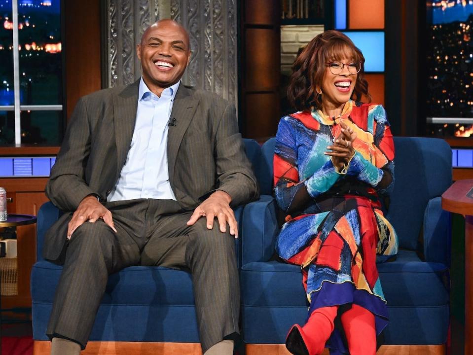 Gayle King and Charles Barkley host the talk show.