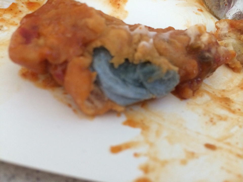 A mom in Newcastle, England, was horrified when her 7-year-old's meal from KFC turned out to be a deep-fried paper towel. <a href="http://www.huffingtonpost.com/2014/06/30/kfc-deep-fried-blue-paper-towel_n_5544033.html" target="_blank">Click here to read the whole story.</a>