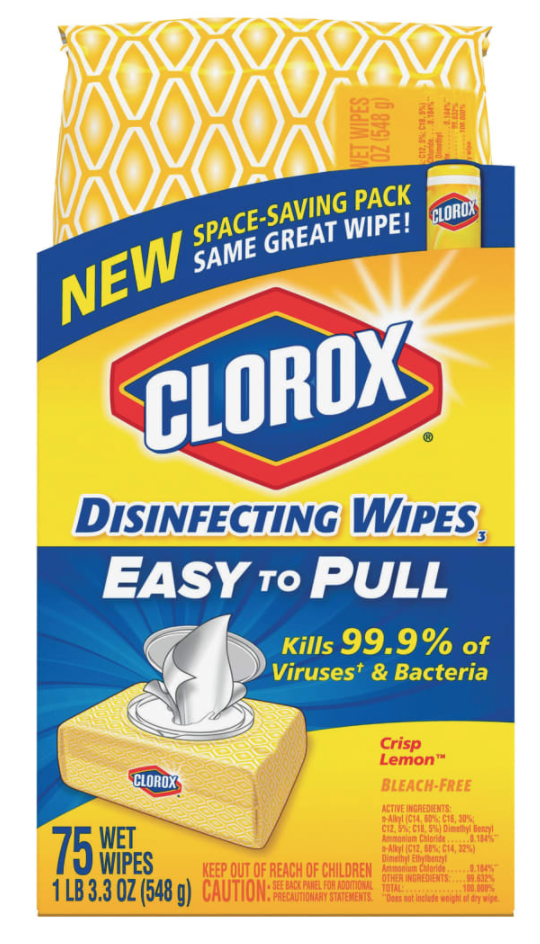 Clorox Disinfecting Wipes - Crisp Lemon - 75 Wipes