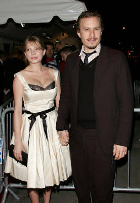 Michelle Williams and Heath Ledger at the NY premiere of Focus Features' Brokeback Mountain