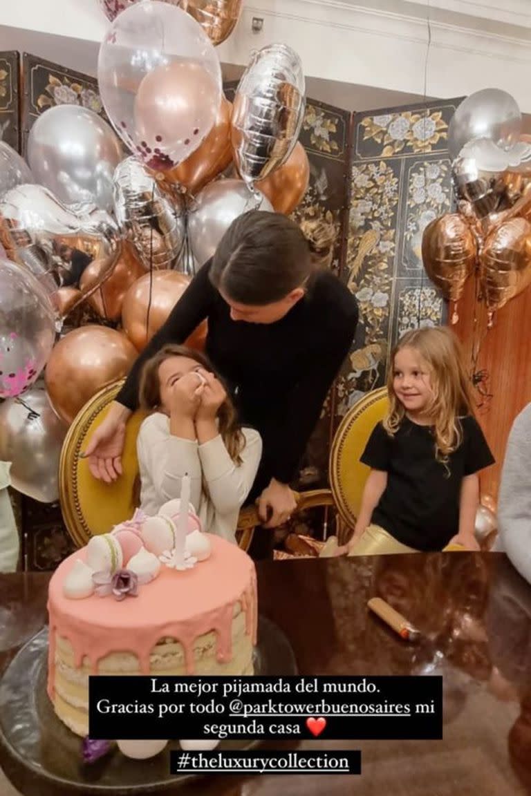 China Suárez celebró el cumpleaños de Rufina con un lujoso pijama party