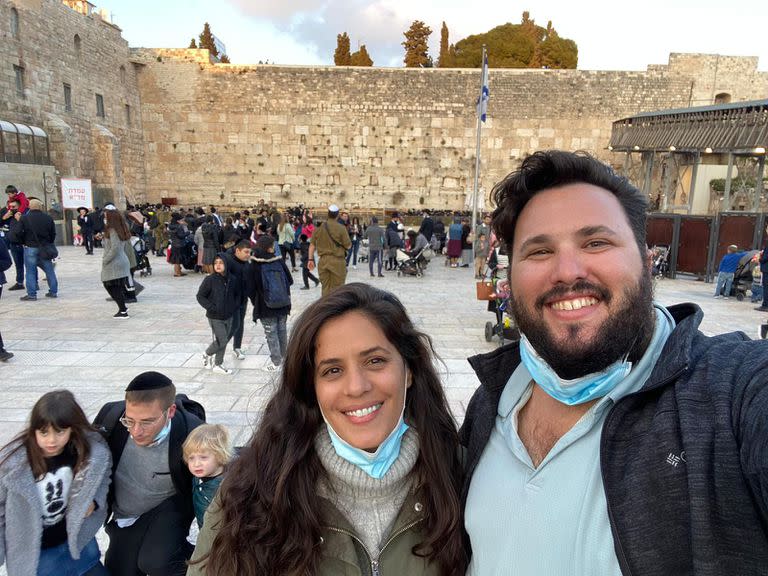 Dan Liberson en el Muro de Los Lamentos (Kotel) en Pesaj (pascuas)