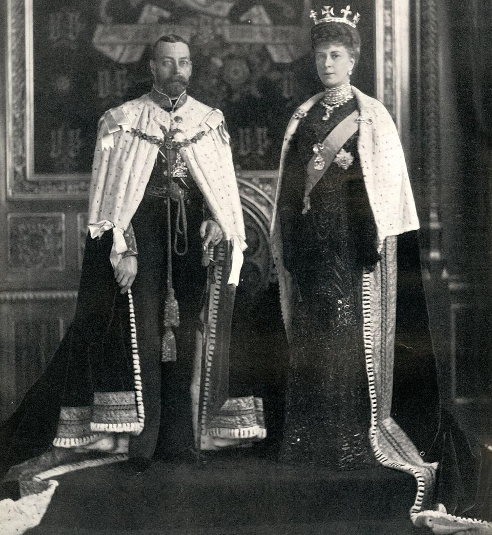 Their Majesties King George V and Queen Mary at their first opening of Parliament', 6 February 1911, (1951).