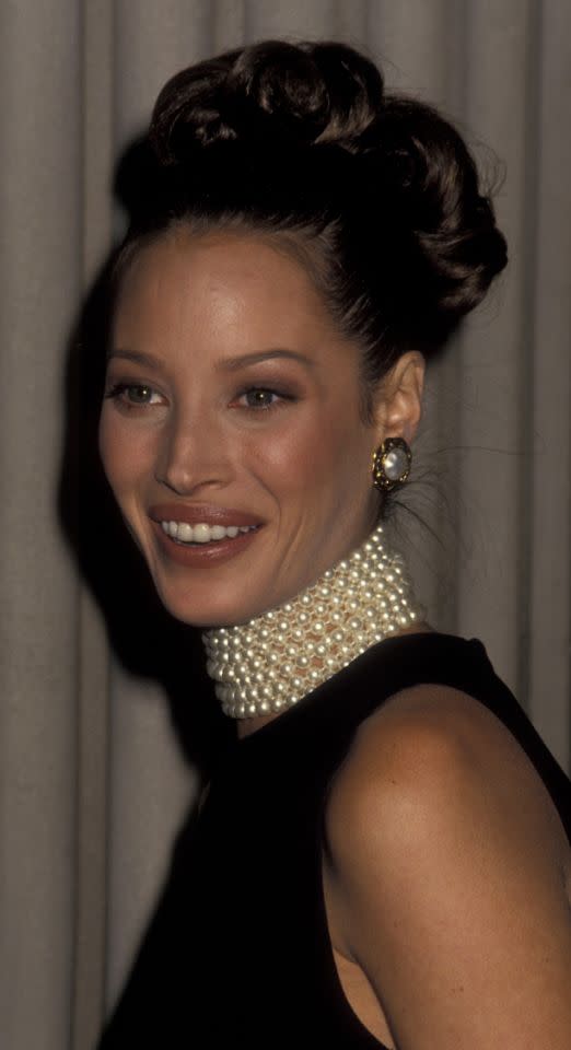 Christy Turlington at the Met Gala, 1992