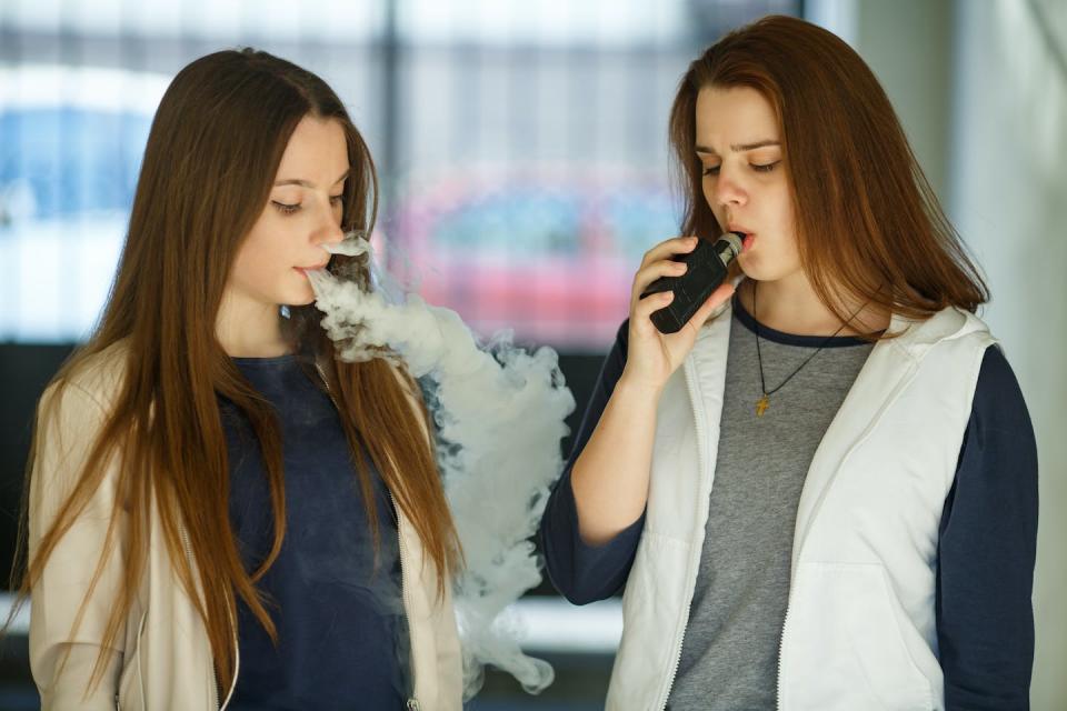 The chemicals in vapes can result in an increased risk of lung and heart disease. Vaping has become increasingly popular among youths and young adults. (Shutterstock)