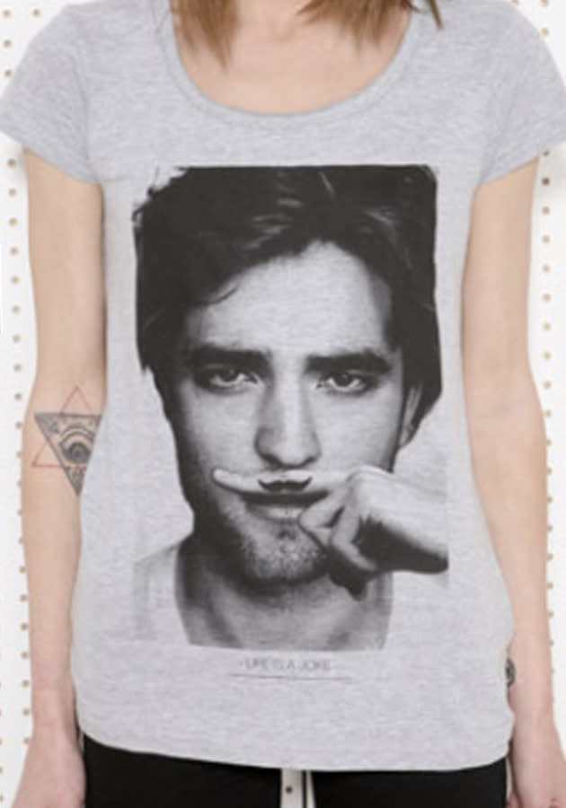 Graphic Print Tees: Nail this 90s trend and show your love for Robert Pattinson in this fun t-shirt from Eleven Paris, £35, Urban Outfitters