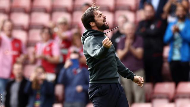 Saints boss Russell Martin and the Norwich City job