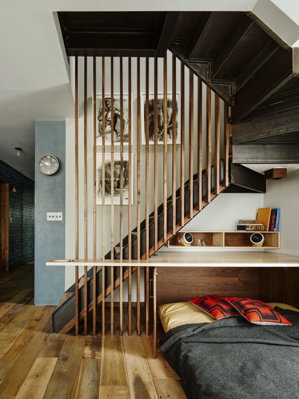 japanese style sleeping mat in brooklyn home by designers sarah zames and colin stief