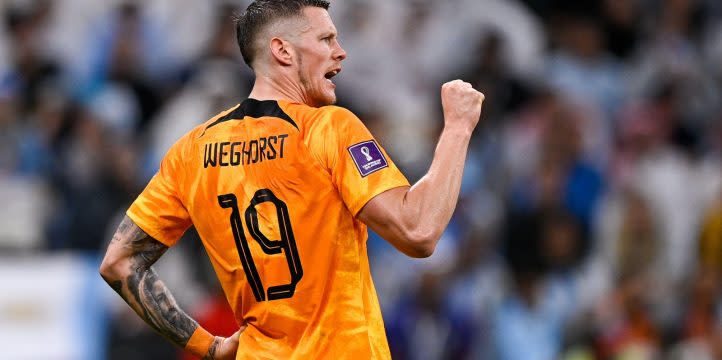 Wout Weghorst of the Netherlands reacts during the Quarter Final - FIFA World Cup Qatar 2022 match between Netherlands and Argentina at the Lusail Stadium on December 9, 2022 in Lusail City, Qatar Credit: Alamy