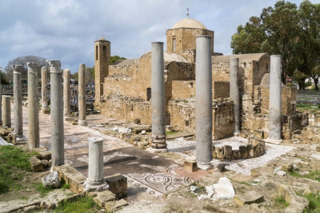 Agia Kyriaki church, Paul's Pillar. Paphos, Cyprus