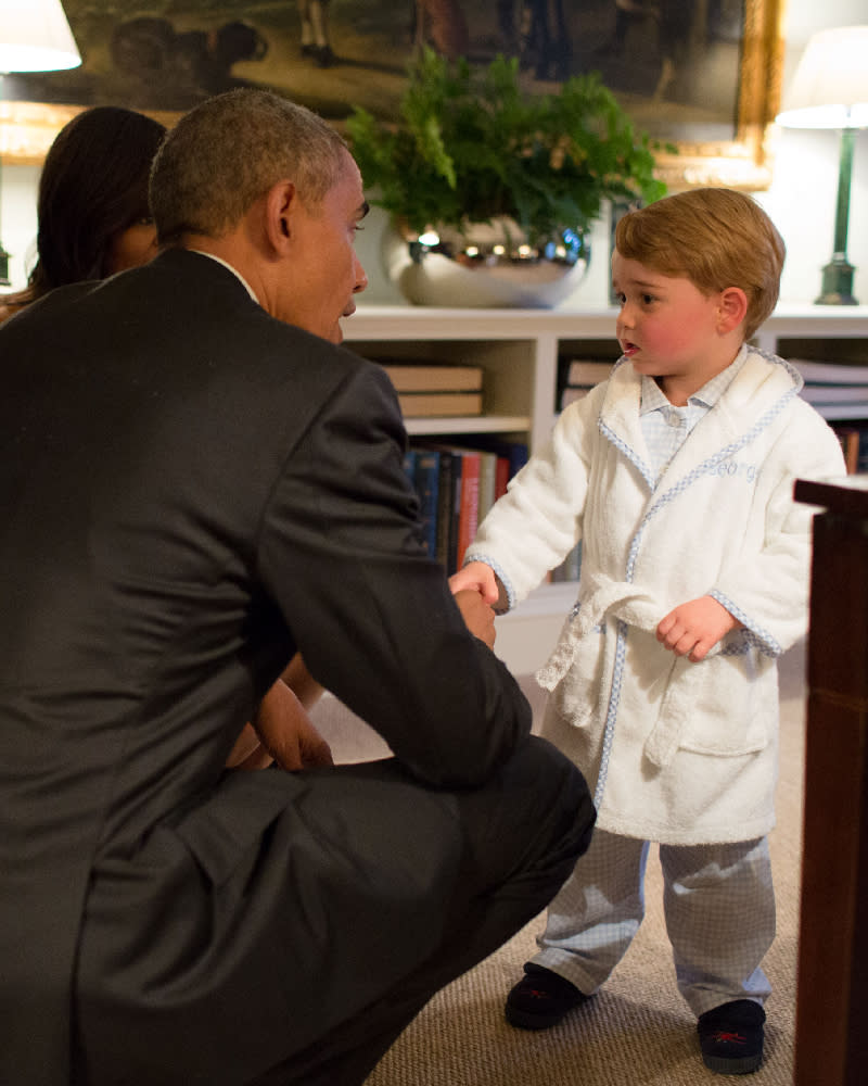 1. Prince George meets president Obama