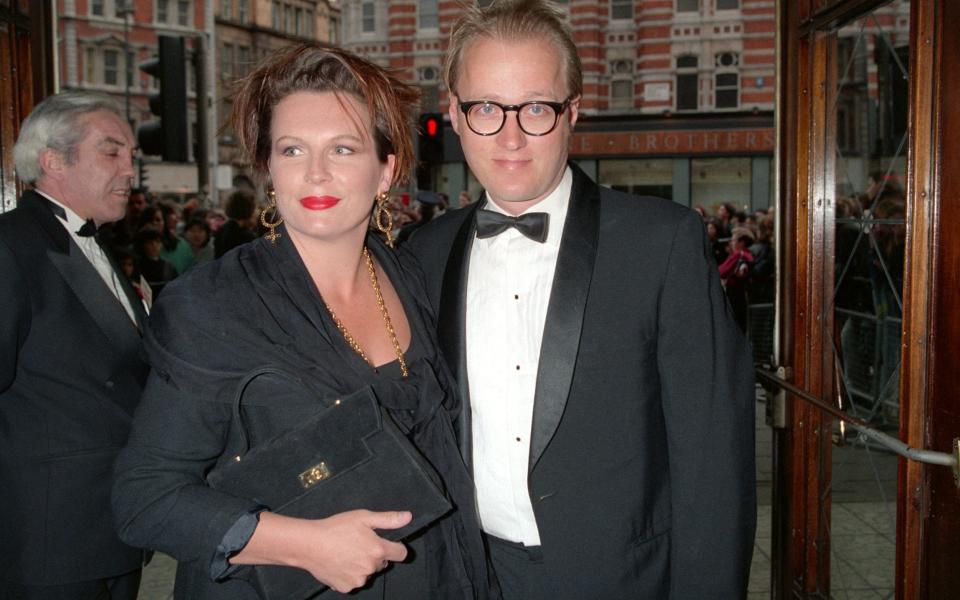 Firm partnership: Edmonson with his wife Jennifer Saunders in 1992 - Shutterstock