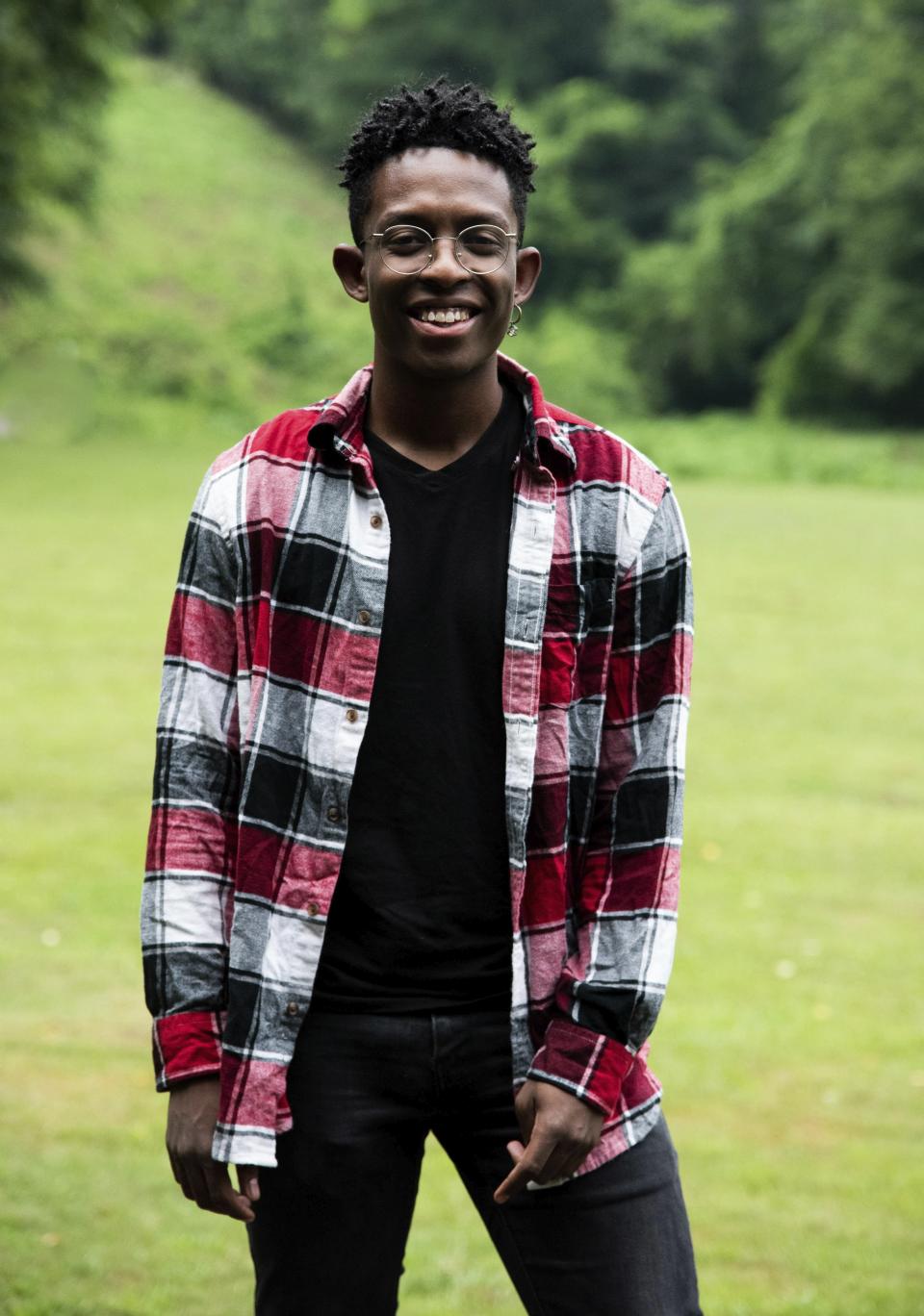 In this June 21, 2020 photo, country rapper Breland poses for a portrait in Atlanta. Black artists say the country music industry still needs to do the hard work of addressing the systematic racial barriers that have been entrenched in country music for decades. The genre has historically been marketed to white audiences and reinforced white male artist stereotypes. (Photo by Paul R. Giunta/Invision/AP)