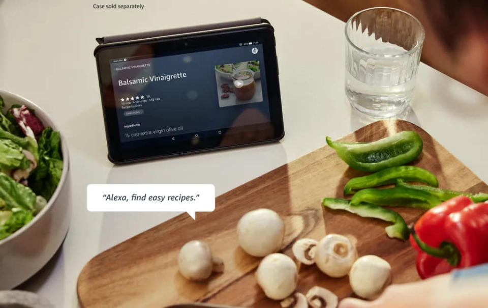 Tablet também conta com assistente virtual Alexa integrada para uso no dia a dia (Imagem: Reprodução/Amazon)