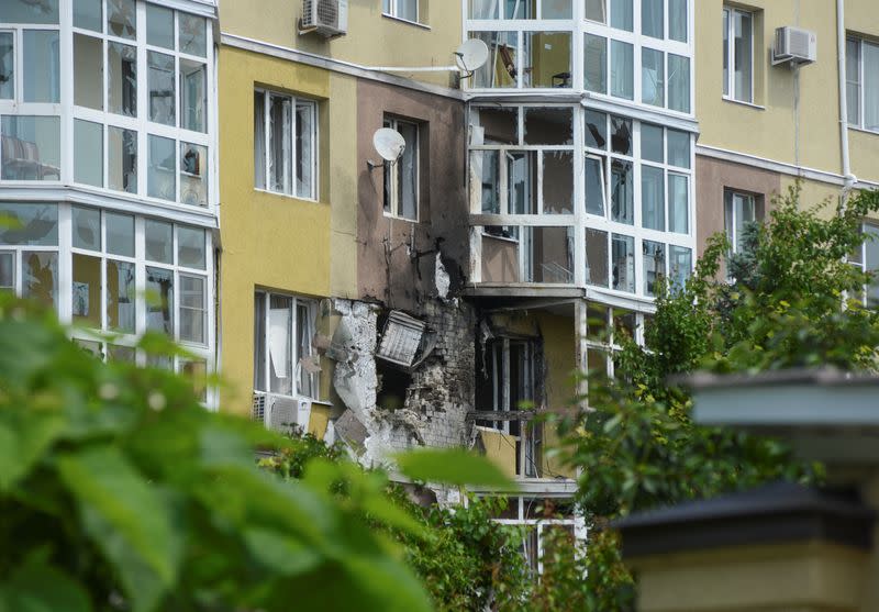 A drone reportedly hit a building in Voronezh