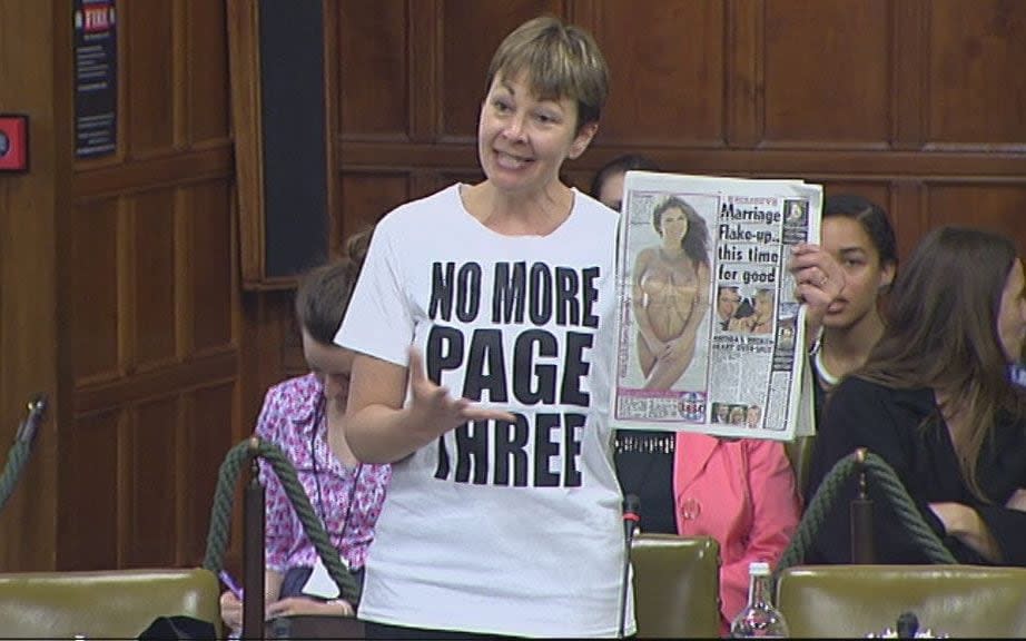  Caroline Lucas in the Houses of Parliament, 2013