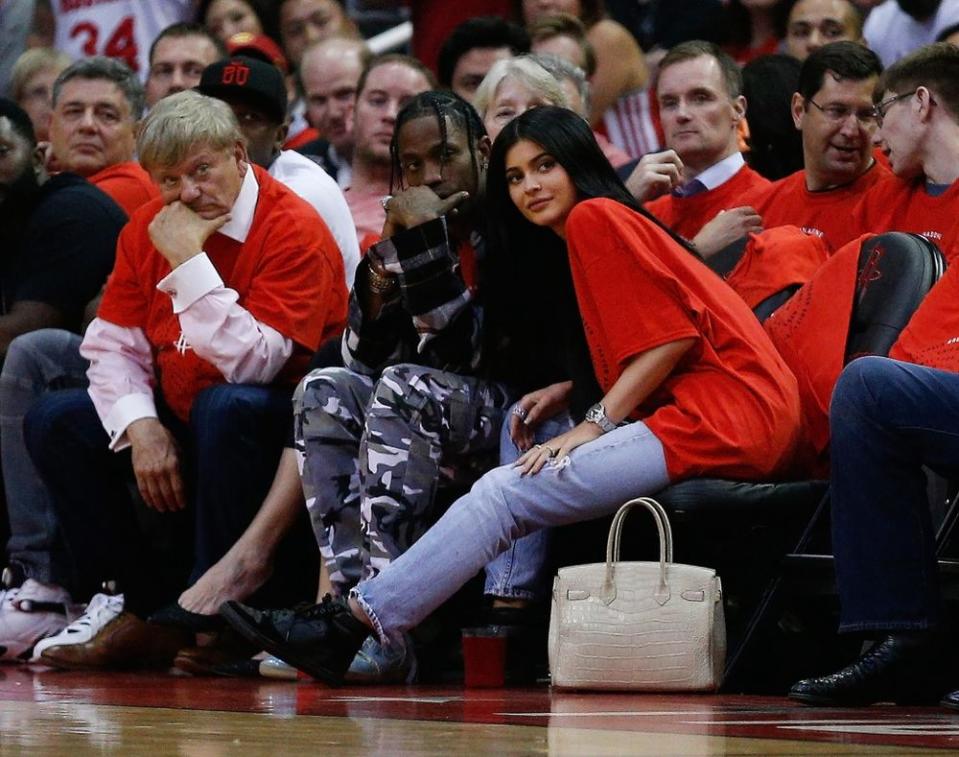 Travis Scott and Kylie Jenner in April 2017