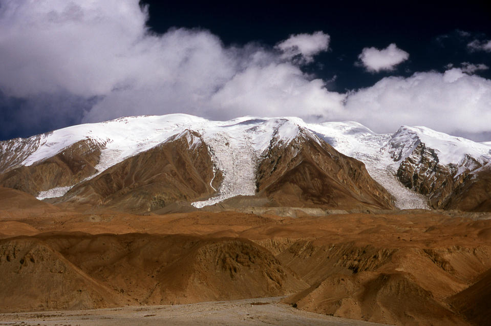 Glaciers are seen in the Pamir Mountains, a range in Central Asia formed by the junction of the Himalayas, Tian Shan, Karakoram, Kunlun and Hindu Kush mountain ranges, as seen in a file photo taken from the Karakoram Highway, in Xinjiang, China. / Credit: The Pamir Mountains are a mountain range in Central Asia formed by the junction of the Himalayas, Tian Shan, Karakoram, Kunlun and Hindu Kush mountain ranges. They are among the world's highest mountains and since Victorian times they have been known as t