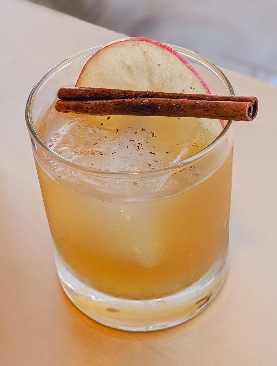 Crafted DIY Studio & Bar offers a spiked apple cider on its fall drink menu.