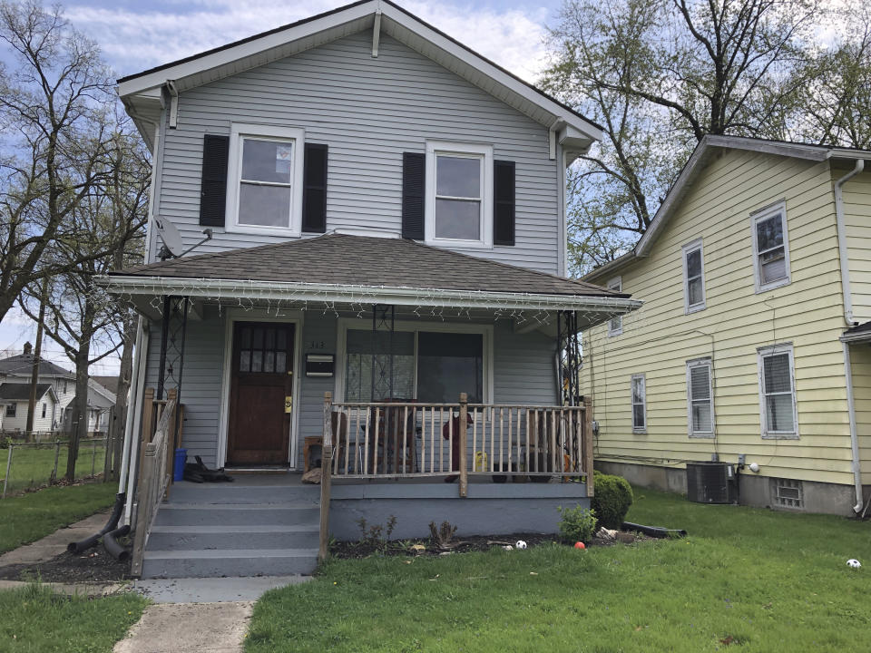 This April 9, 2021, photo shows the childhood home of J.D. Vance, the author of "Hillbilly Elegy" in Middleton, Ohio. Vance, whose book helped explain to the nation Donald Trump's popularity among the Appalachian working class, is "thinking seriously" about running for the U.S. Senate seat Republican two-term incumbent Rob Portman decided against seeking again in 2022. (AP Photo/Dan Sewell)