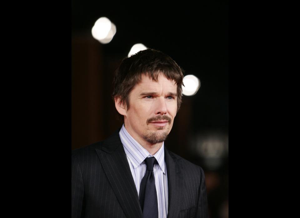 Pictured: U.S. actor Ethan Hawke poses on the red carpet to present the movie "La femme du cinquieme" ("The woman in the fifth") at the 6th edition of the Rome International Film Festival in Rome, Sunday, Oct. 30, 2011. (Photo: Riccardo De Luca, AP)