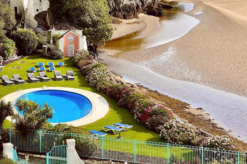 Portmeirion,  in Gwynedd, is described as a little slice of Italy in North Wales