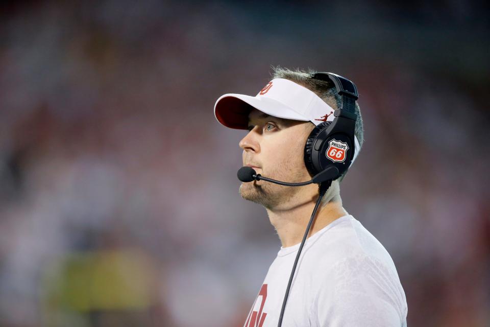 OU coach Lincoln Riley says he was out Tuesday dealing with a personal matter.