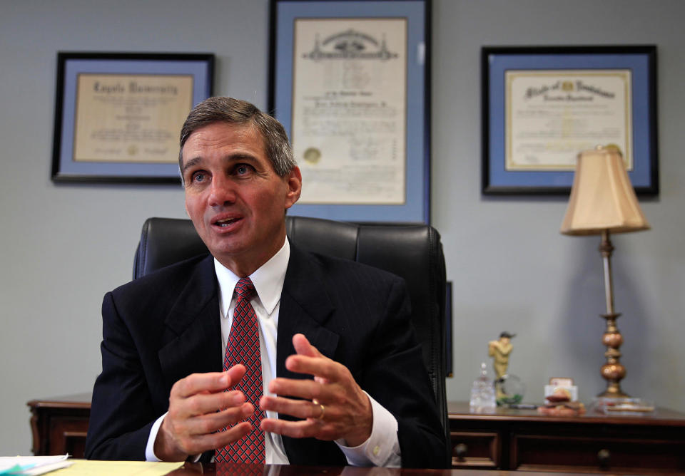 Orleans Parish District Attorney&nbsp;Leon Cannizzaro, pictured here on April 6, 2015, now faces a lawsuit from the ACLU and Civil Rights Corps. (Photo: Ted Jackson/NOLAcom)